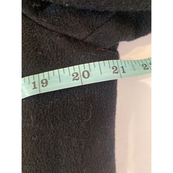 Anne Klein Black Wool Cashmere Button Closure 
Overcoat Lined EUC Sz 14 Warm - Picture 9 of 9